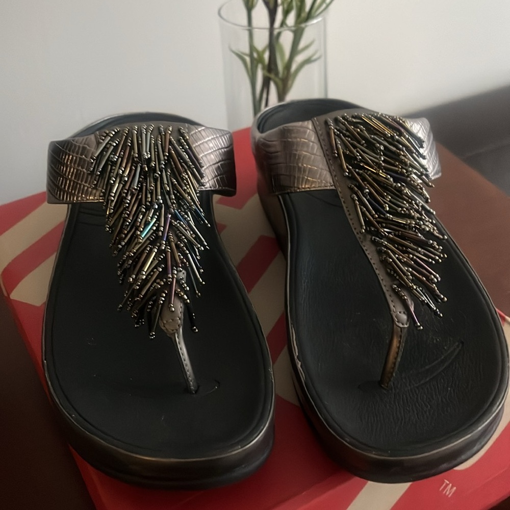 NB-FitFlop “Biker Chic” Sandals Size:9